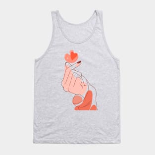 finger heart Tank Top